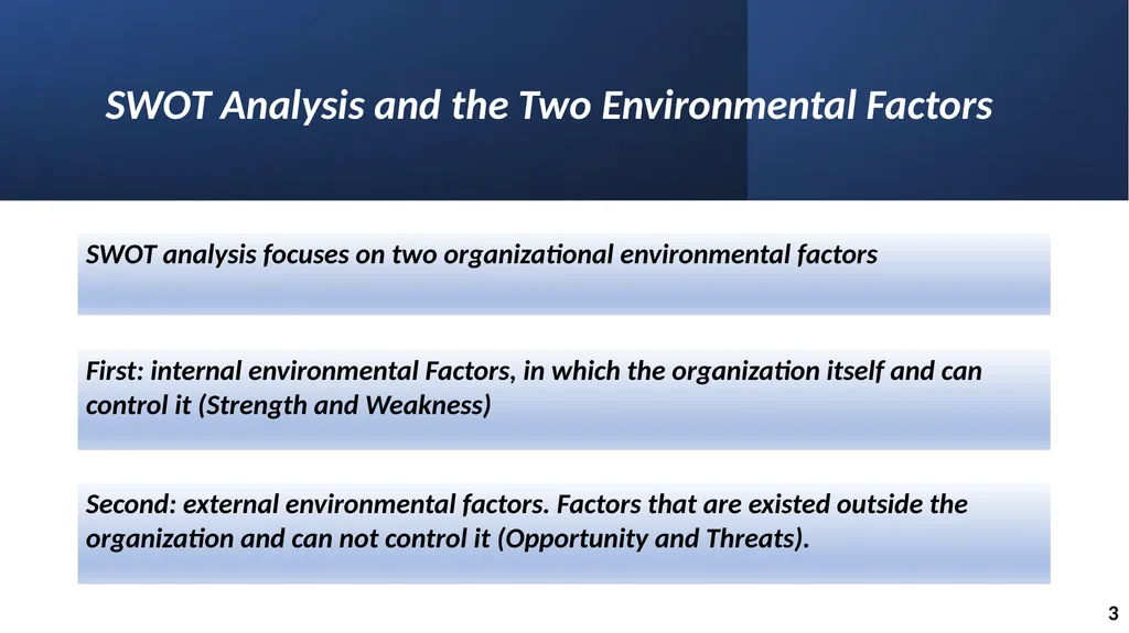 Marketing (BUS: 221) SWOT Analysis Tishk - slide 5 of 16