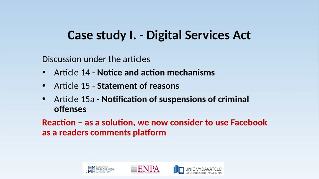 Expectations for press and media freedom in the - slide 9 of 13