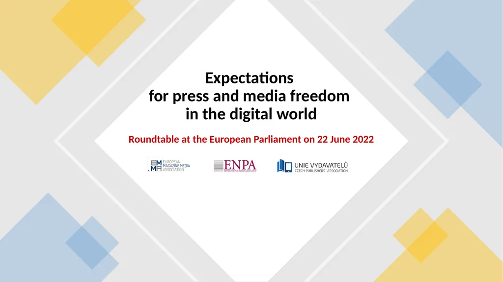 Expectations for press and media freedom in the - slide 1 of 13