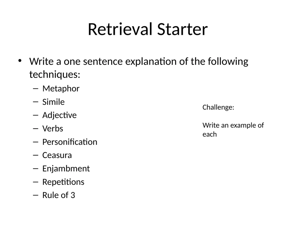 TITLE = Retrieval DNA Brainstorm as many things as - slide 20 of 22