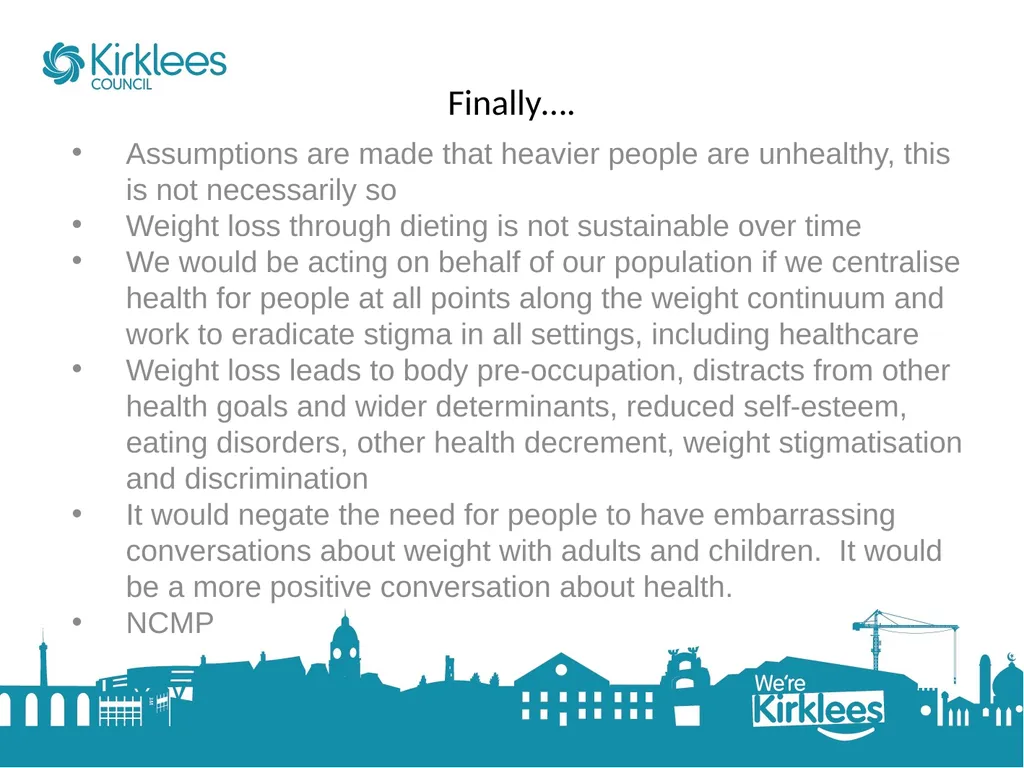 Compassionate Approach to Tackling Obesity (Weight - slide 12 of 13