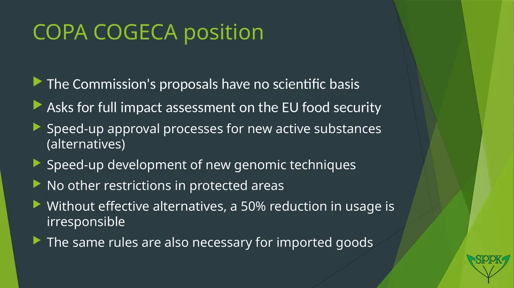 Sustainable use of plant protection products Ján - slide 8 of 13