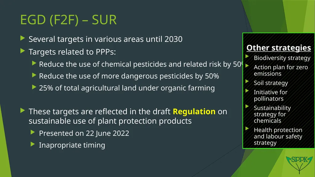 Sustainable use of plant protection products Ján - slide 4 of 13