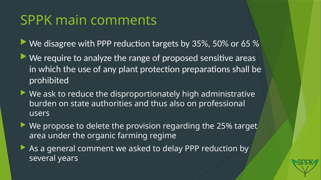 Sustainable use of plant protection products Ján - slide 7 of 13