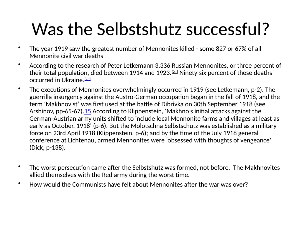 Counter Views of When they Shall Ask Mennonite - slide 10 of 12