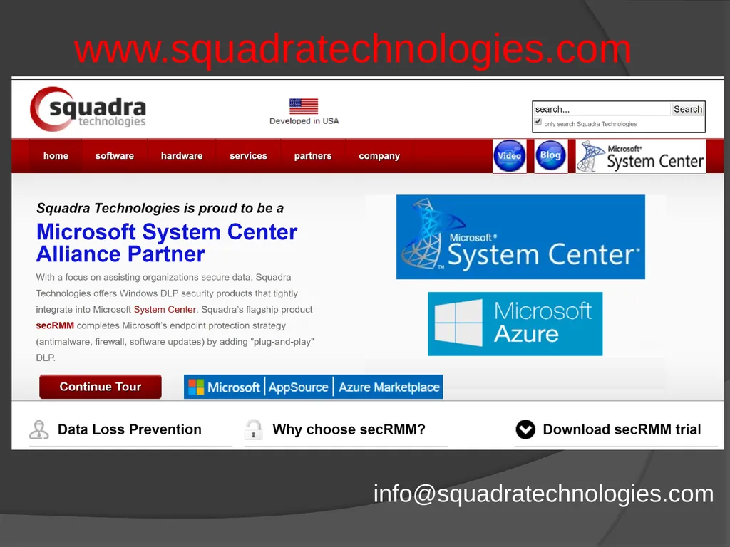 SQUADRA TECHNOLOGIES security Removable Media - slide 19 of 19