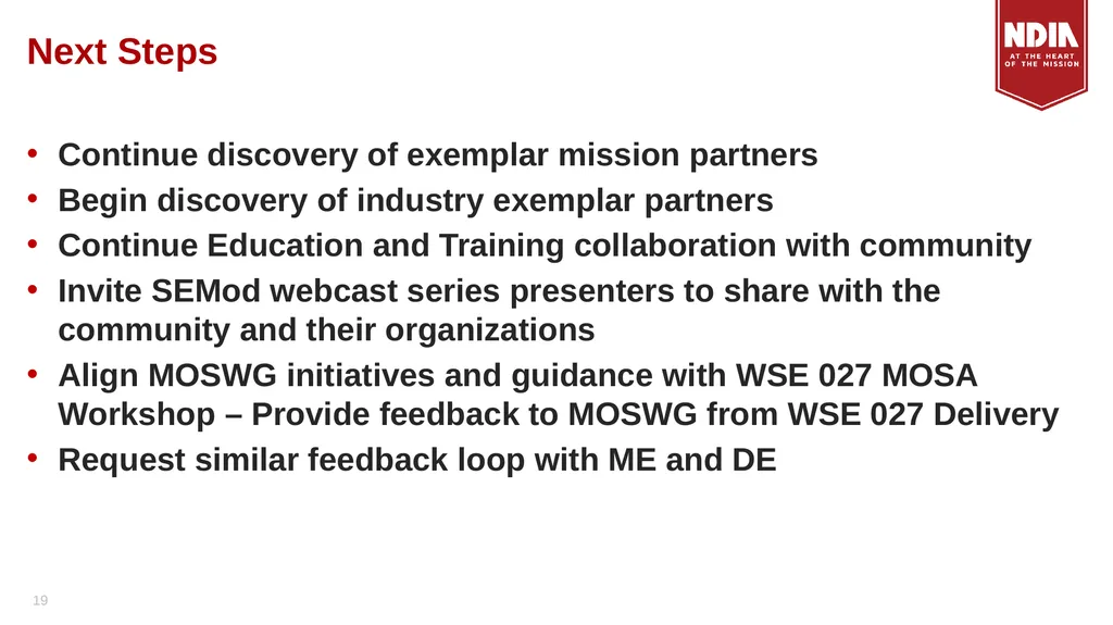 System Engineering Division Monthly Meeting - slide 19 of 22