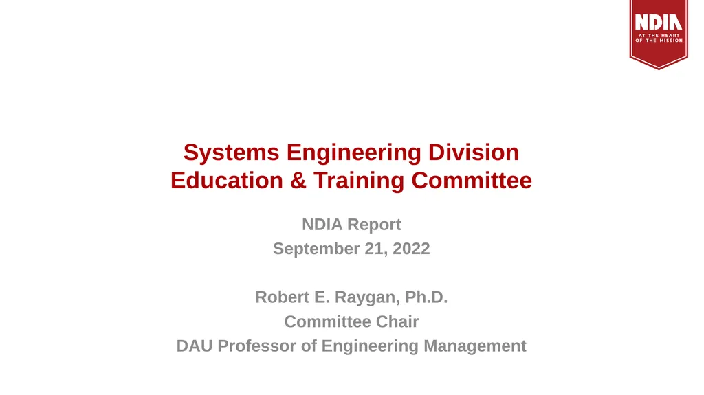 System Engineering Division Monthly Meeting - slide 7 of 22