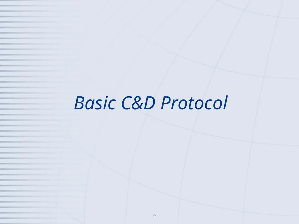 Cleaning and Disinfection Roles and - slide 9 of 21