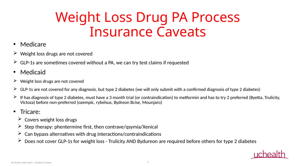 Weight Loss Drug PA Process Jerilyn Cook, PharmD, - slide 7 of 14