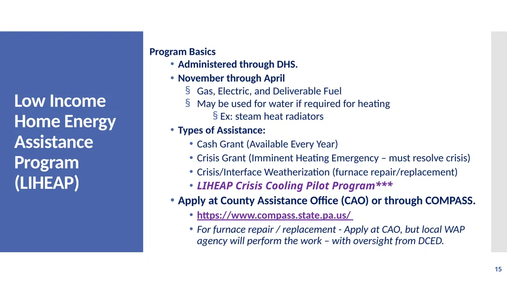 Utility Assistance - What You Need to Know! July - slide 15 of 32