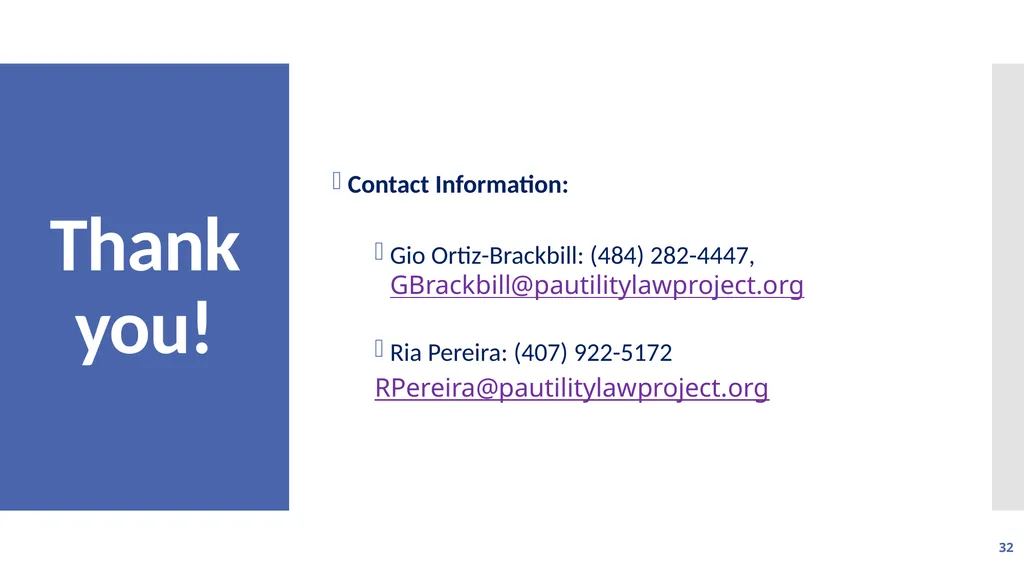 Utility Assistance - What You Need to Know! July - slide 32 of 32
