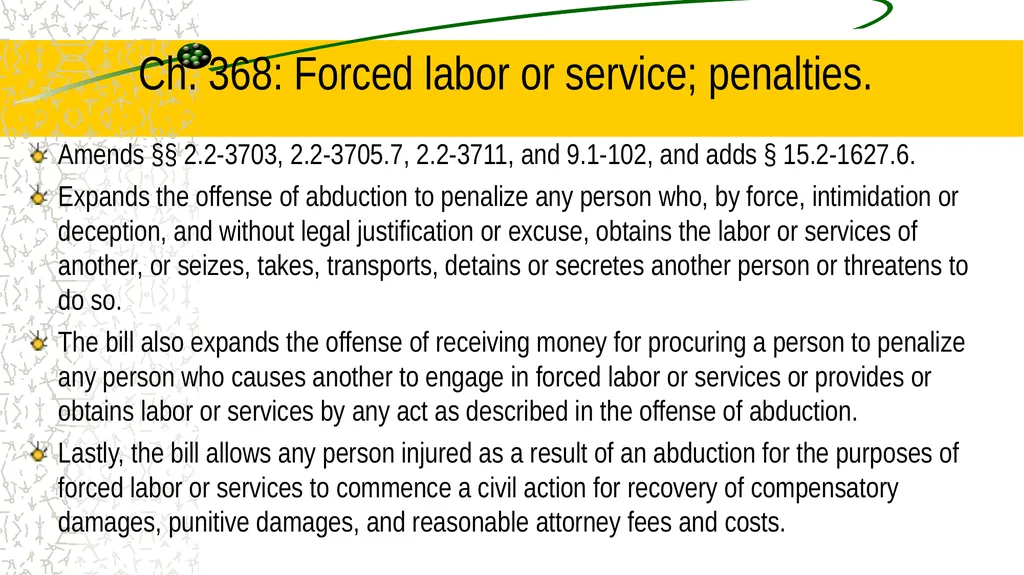 CASC 2024 Legislative Update For Virginia Law - slide 46 of 106