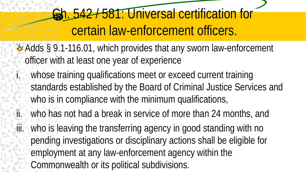CASC 2024 Legislative Update For Virginia Law - slide 101 of 106