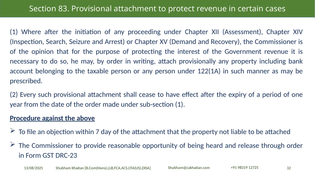 Demand and Recovery By CA Shubham Khaitan, B.COM - slide 32 of 60