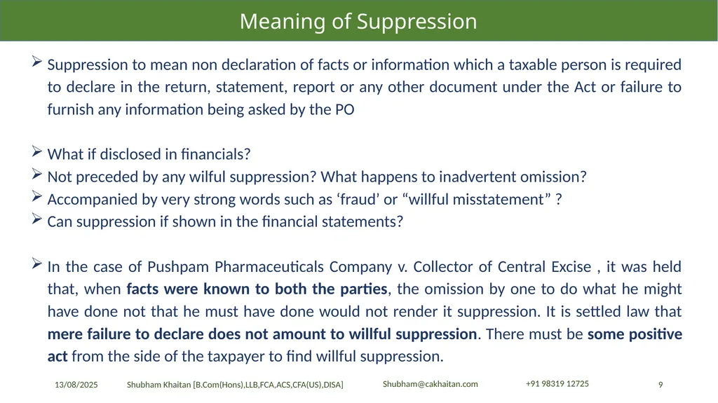 Demand and Recovery By CA Shubham Khaitan, B.COM - slide 9 of 60