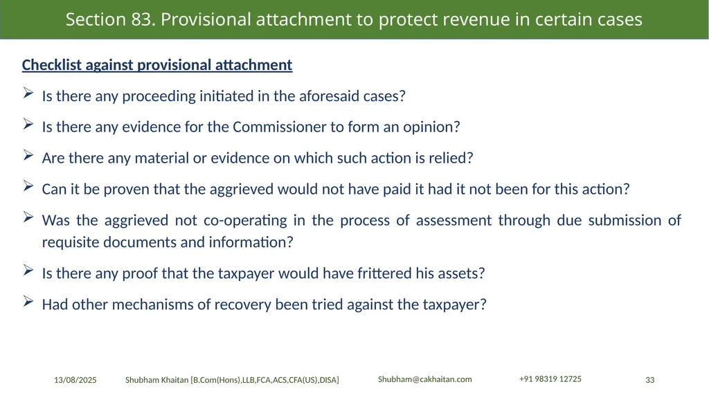 Demand and Recovery By CA Shubham Khaitan, B.COM - slide 33 of 60