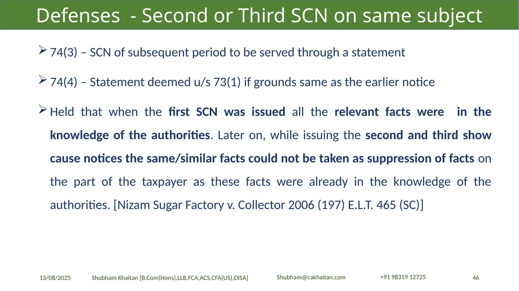 Demand and Recovery By CA Shubham Khaitan, B.COM - slide 46 of 60