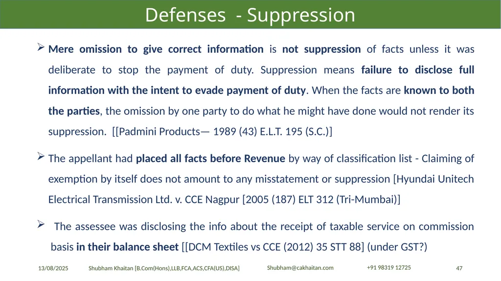 Demand and Recovery By CA Shubham Khaitan, B.COM - slide 47 of 60
