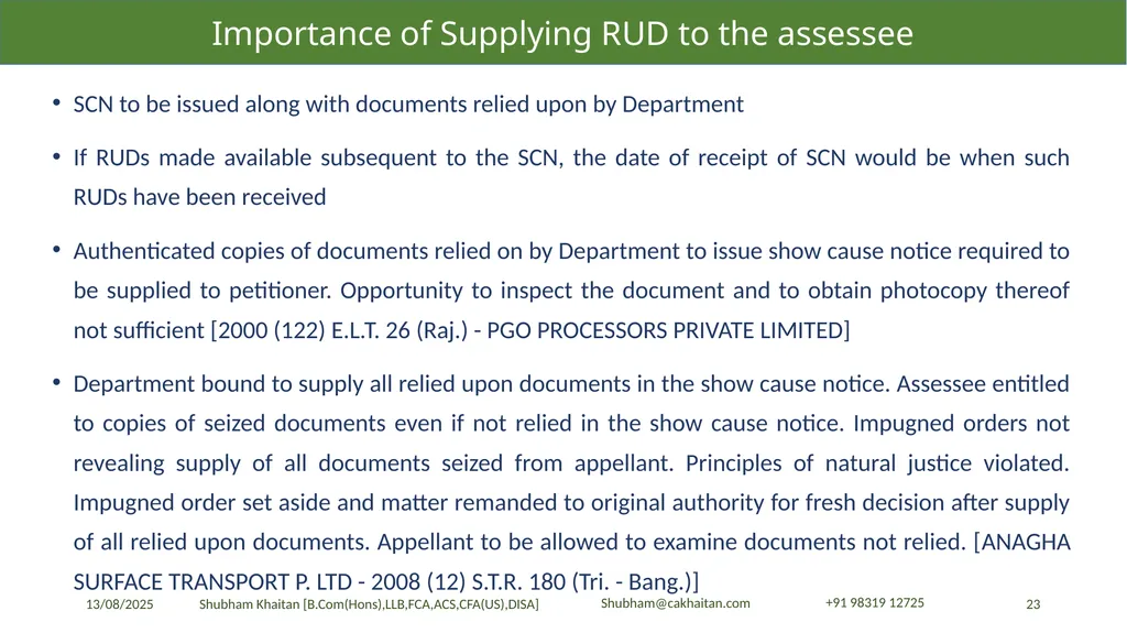 Demand and Recovery By CA Shubham Khaitan, B.COM - slide 23 of 60