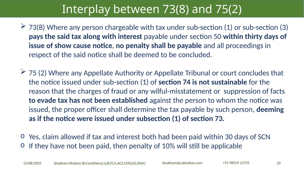 Demand and Recovery By CA Shubham Khaitan, B.COM - slide 29 of 60