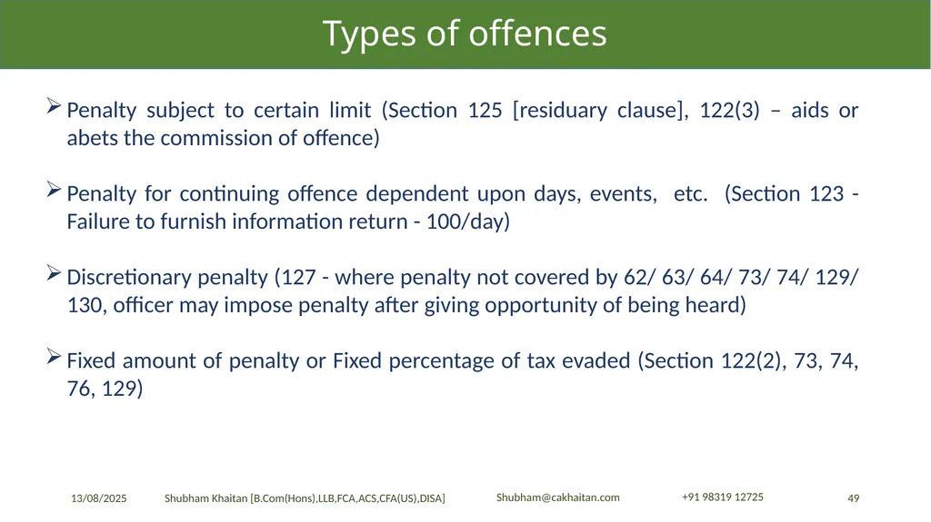 Demand and Recovery By CA Shubham Khaitan, B.COM - slide 49 of 60