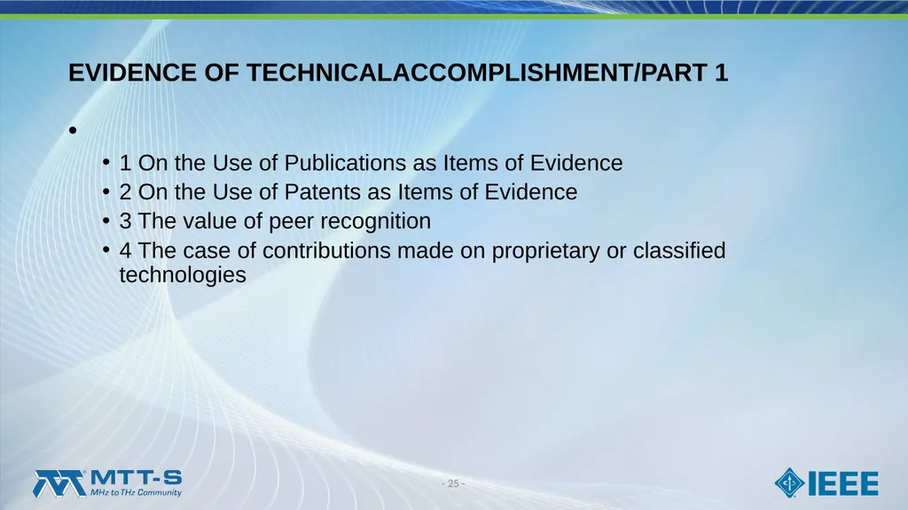 Fellow Search Committee / MTT-S Award Committee - slide 25 of 34