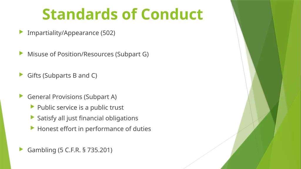 Ethics: Investigations and Discipline Presented - slide 9 of 29
