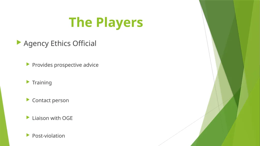 Ethics: Investigations and Discipline Presented - slide 4 of 29