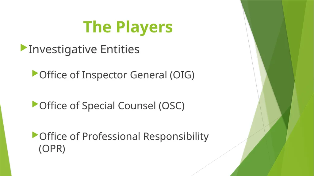 Ethics: Investigations and Discipline Presented - slide 6 of 29