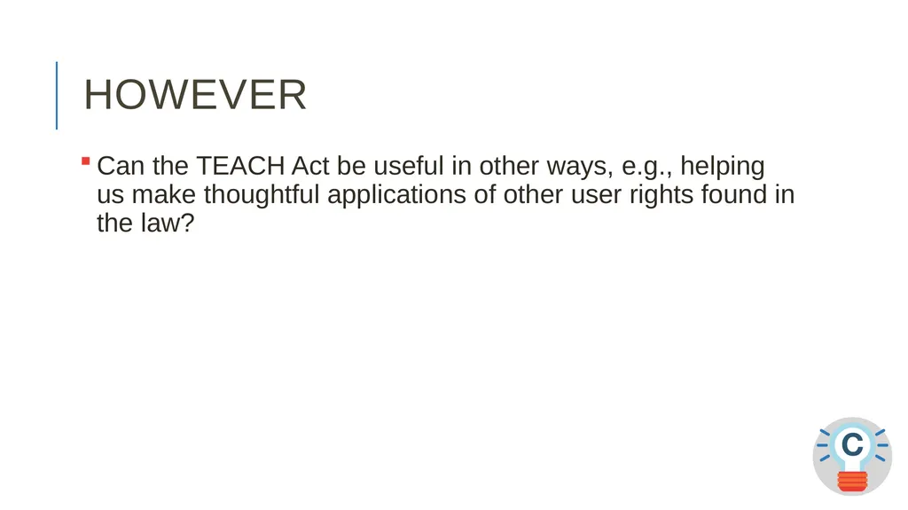 TEACH-ing Video Online? ALA CopyTalk Webinar May - slide 20 of 47