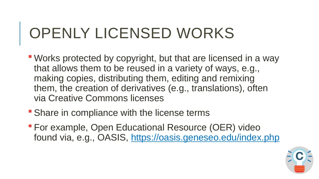 TEACH-ing Video Online? ALA CopyTalk Webinar May - slide 39 of 47