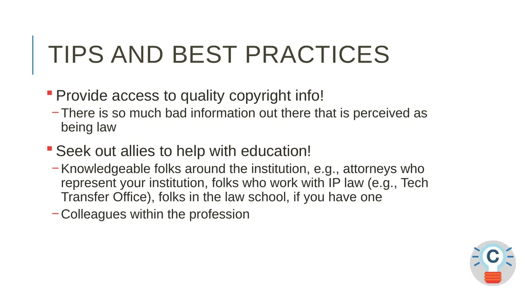 TEACH-ing Video Online? ALA CopyTalk Webinar May - slide 45 of 47