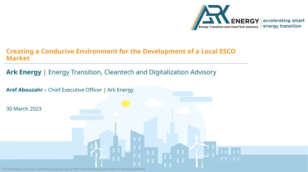 Ark Energy | Energy Transition, Cleantech and - slide 1 of 16