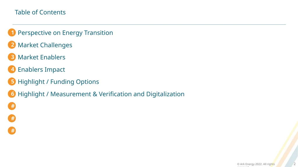 Ark Energy | Energy Transition, Cleantech and - slide 2 of 16
