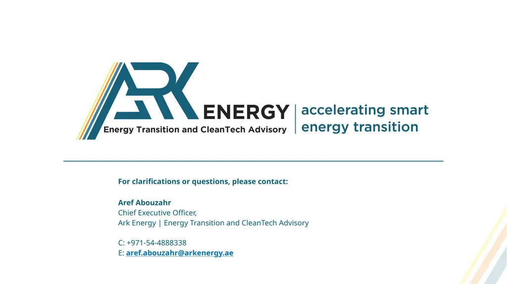Ark Energy | Energy Transition, Cleantech and - slide 15 of 16