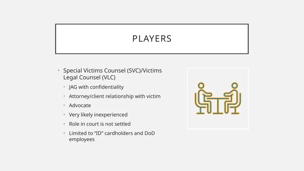 Representing Military Survivors of Sex Harassment - slide 14 of 31