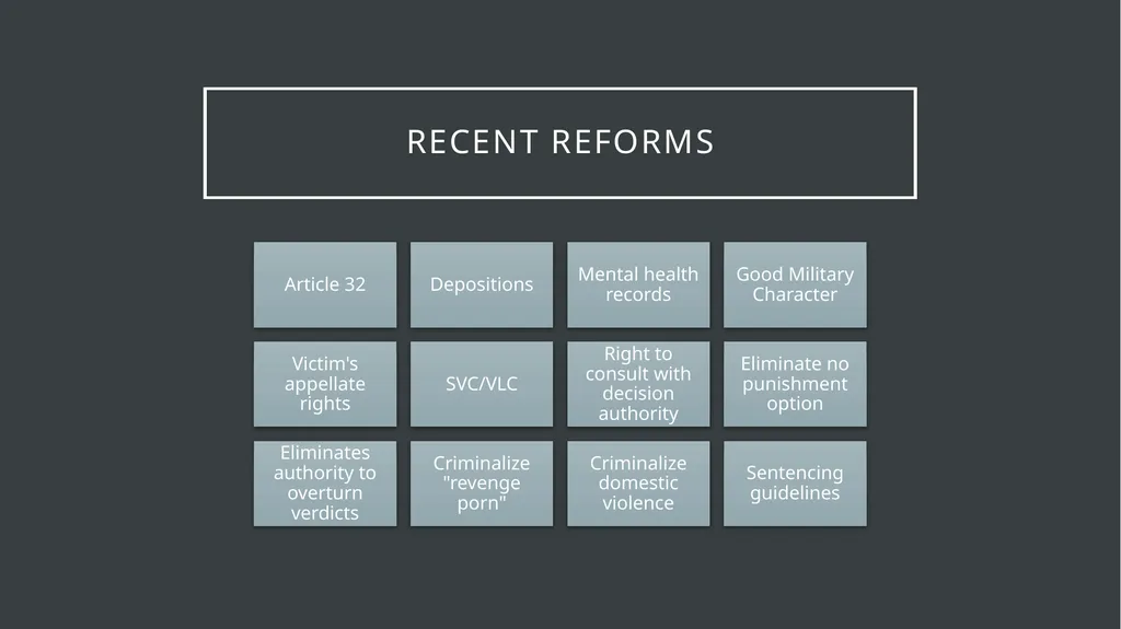 Representing Military Survivors of Sex Harassment - slide 29 of 31