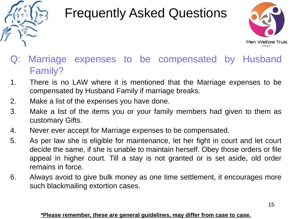Welcome to Save Indian Family Frequently Asked - slide 15 of 53