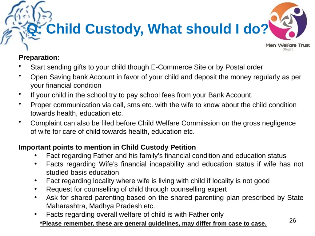 Welcome to Save Indian Family Frequently Asked - slide 26 of 53