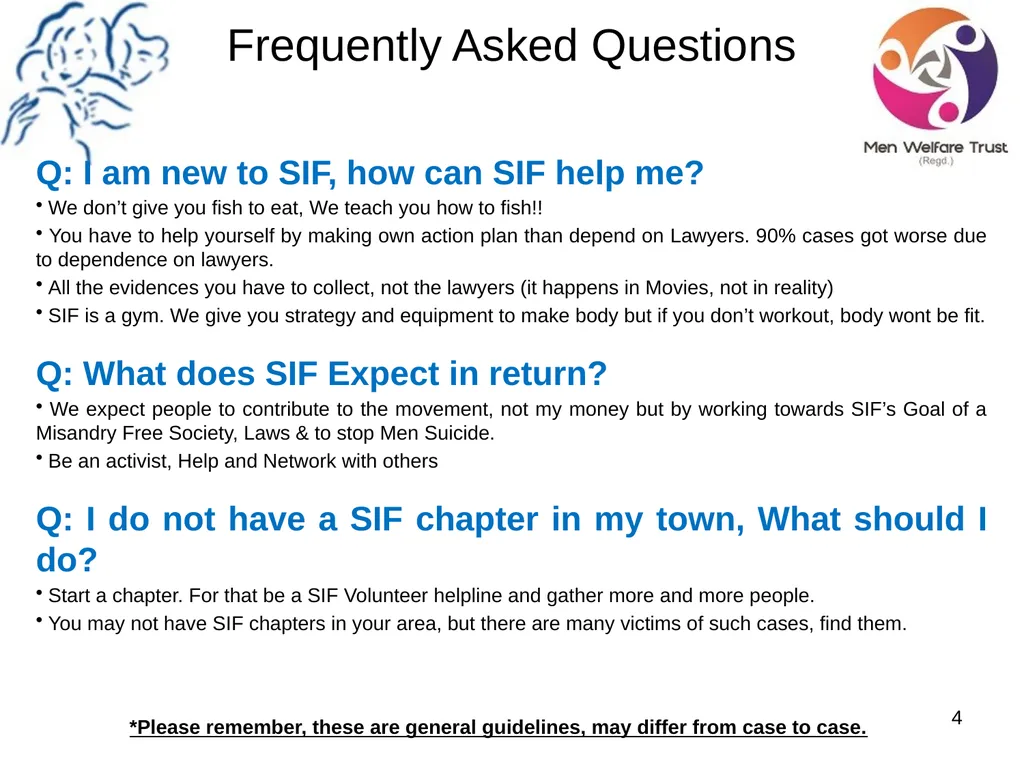 Welcome to Save Indian Family Frequently Asked - slide 4 of 53