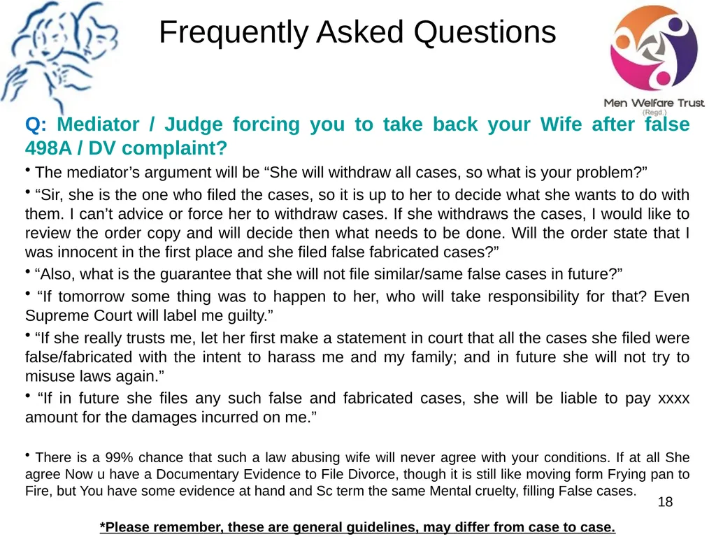 Welcome to Save Indian Family Frequently Asked - slide 18 of 53