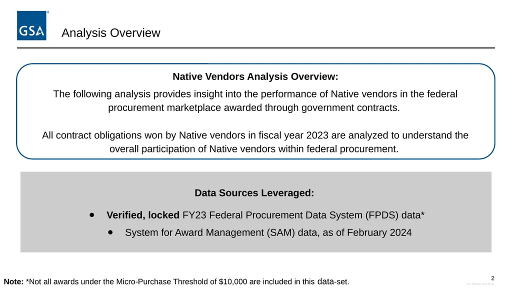 Equity in Procurement Working Group Native Vendor - slide 2 of 24