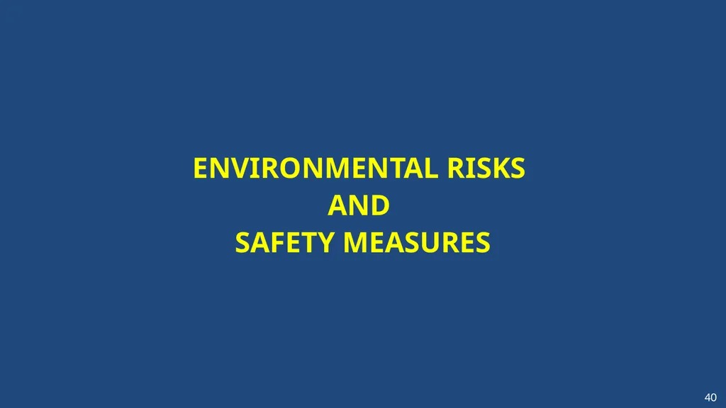 PRESENTATION FOR GRANT OF ENVIROMENTAL CLEARANCE - slide 40 of 48