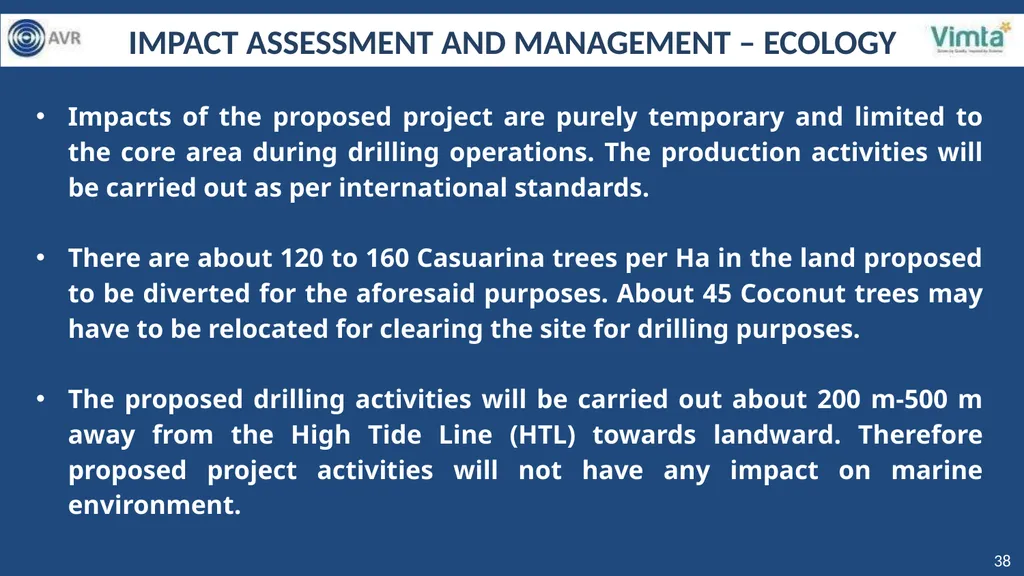 PRESENTATION FOR GRANT OF ENVIROMENTAL CLEARANCE - slide 38 of 48