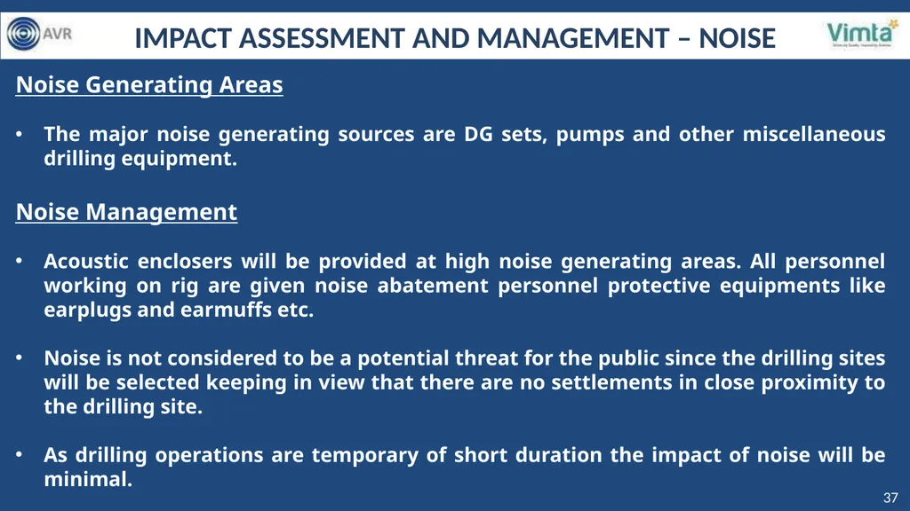 PRESENTATION FOR GRANT OF ENVIROMENTAL CLEARANCE - slide 37 of 48