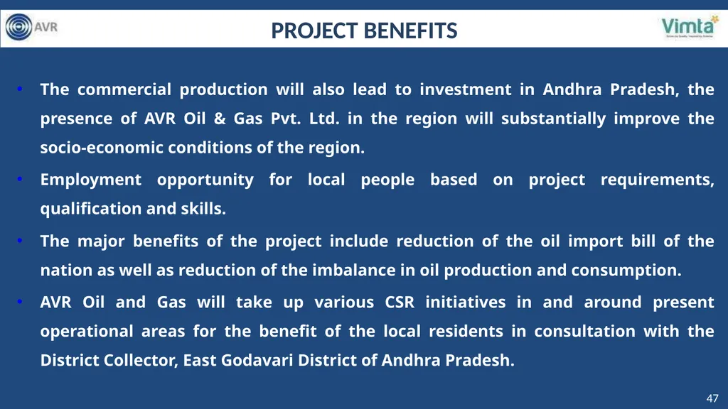 PRESENTATION FOR GRANT OF ENVIROMENTAL CLEARANCE - slide 47 of 48