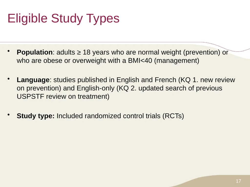 Putting Prevention into Practice Canadian Task - slide 17 of 46