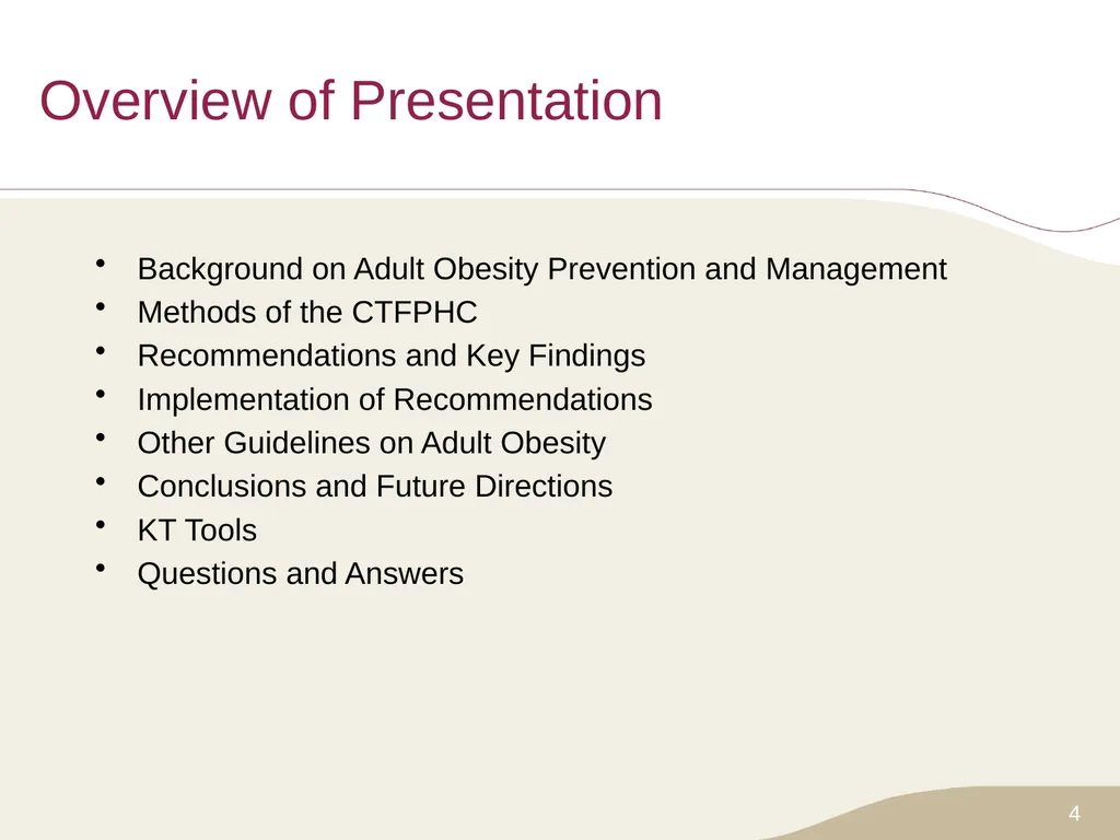 Putting Prevention into Practice Canadian Task - slide 4 of 46
