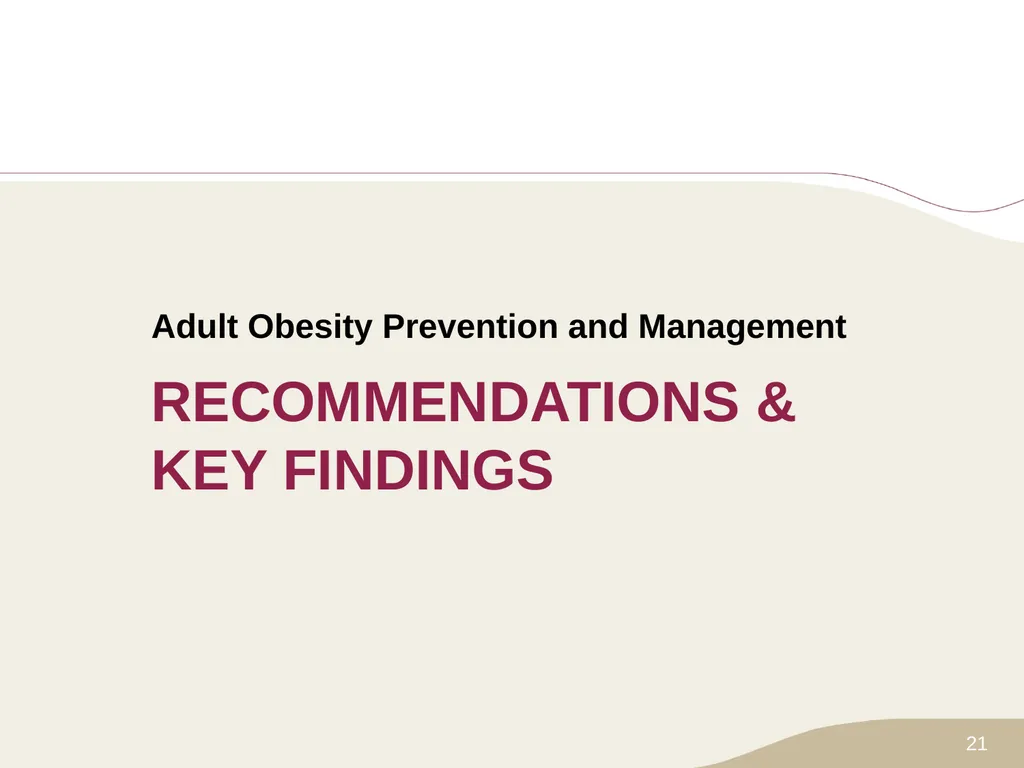 Putting Prevention into Practice Canadian Task - slide 21 of 46